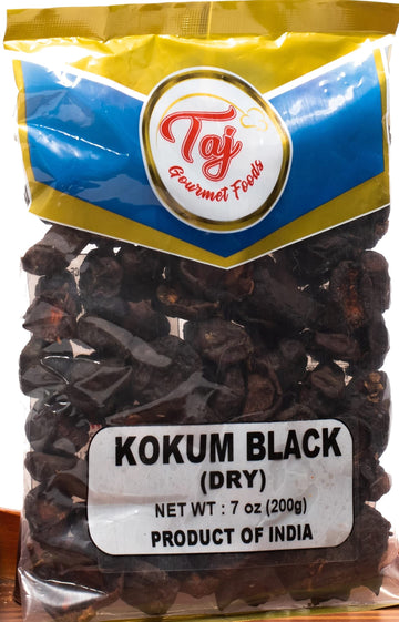 Taj Premium Indian Black Kokum (Wild Mangosteen), (Dry, 7Oz (New))