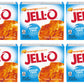 Jell-O Orange Gelatin Dessert Mix, 0.3 oz Boxes, Pack of 6