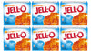 Jell-O Orange Gelatin Dessert Mix, 0.3 oz Boxes, Pack of 6