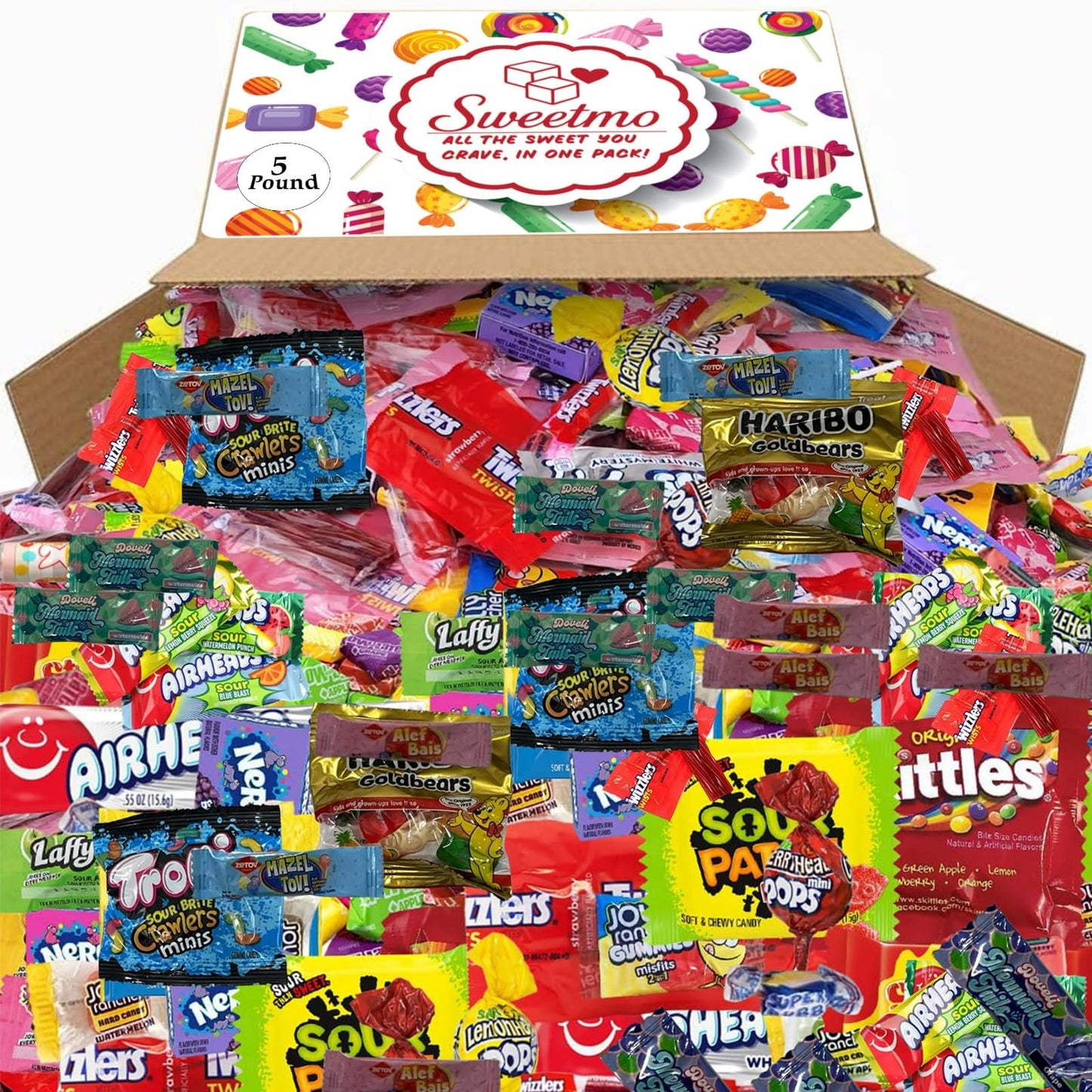 Bulk Candy Individually Wrapped - 5 Pounds candy variety pack  Big Bulk Candies for Pinatas  Gifting  Christmas  Hollidays  Birthdays  Offices  Gift