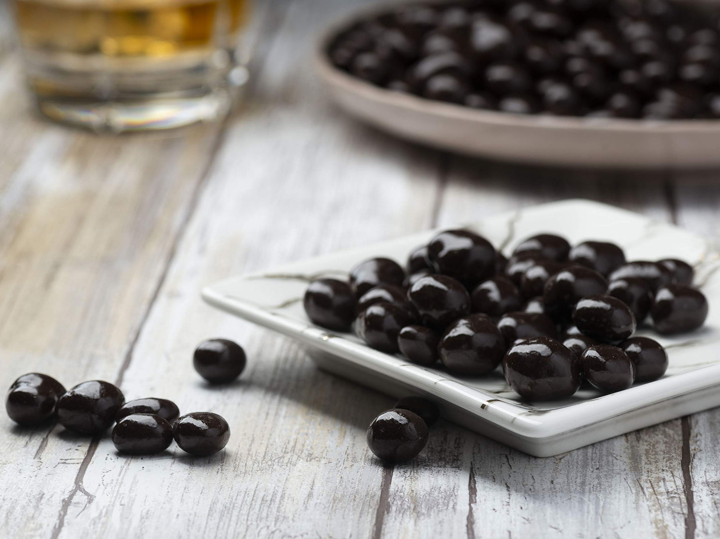 Madelaine Dark Chocolate Covered Espresso Beans - enhanced Gourmet Snack - 6 oz Bag - Rich Dark Chocolate & Crunchy Coffee Beans - Perfect Treat for Coffee Lovers