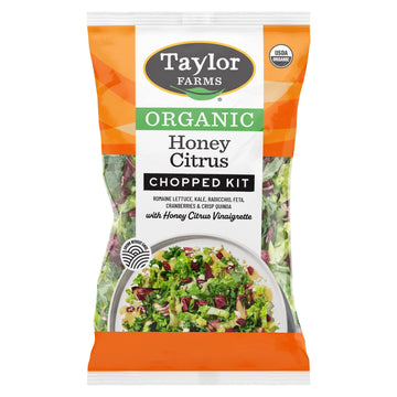 Taylor Farms, Organic Honey Citrus Chopped Salad Kit, 8.8 Ounce