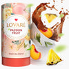 LOVARE Passion Fruit Loose Leaf Tea 80 g - Made in Ukraine - Black Tea, Orange Peel, Rosebuds, Calendula Petals, Safflower Petal