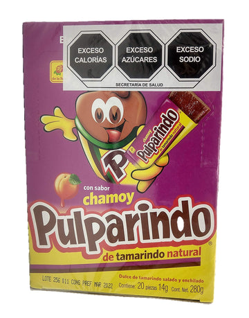 Pulparindo Chamoy Tamarind Pulp Candy 20 Count