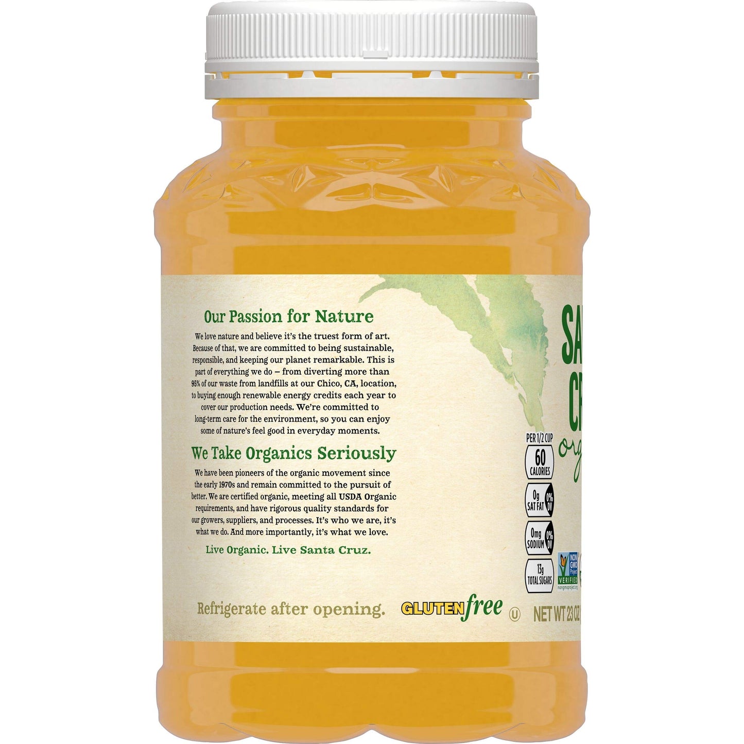 Santa Cruz Organic Apple Sauce, 23 Ounces (Pack of 12)