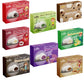 Japanese Mochi 8 Variety Pack: Boba Milk Tea, Taro, Sesame, Hamimelon, Lychee, Green Tea, Peanut & Red Bean In Fusion Select Gif