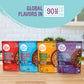 The Good Bean Heat and Eat Pouch - Variety Pack - (Pack of 4) 10 oz Pouch - Mexican Smoky Chipotle, Low-Carb Classic Chili, Mexi