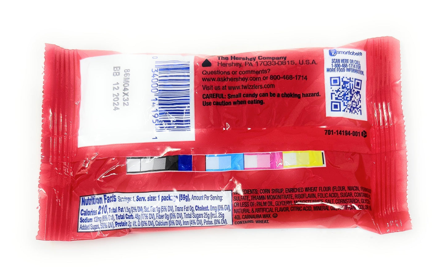 Twizzlers Cherry Bunnies Gummy Candy 2.1Oz - 3 Bags