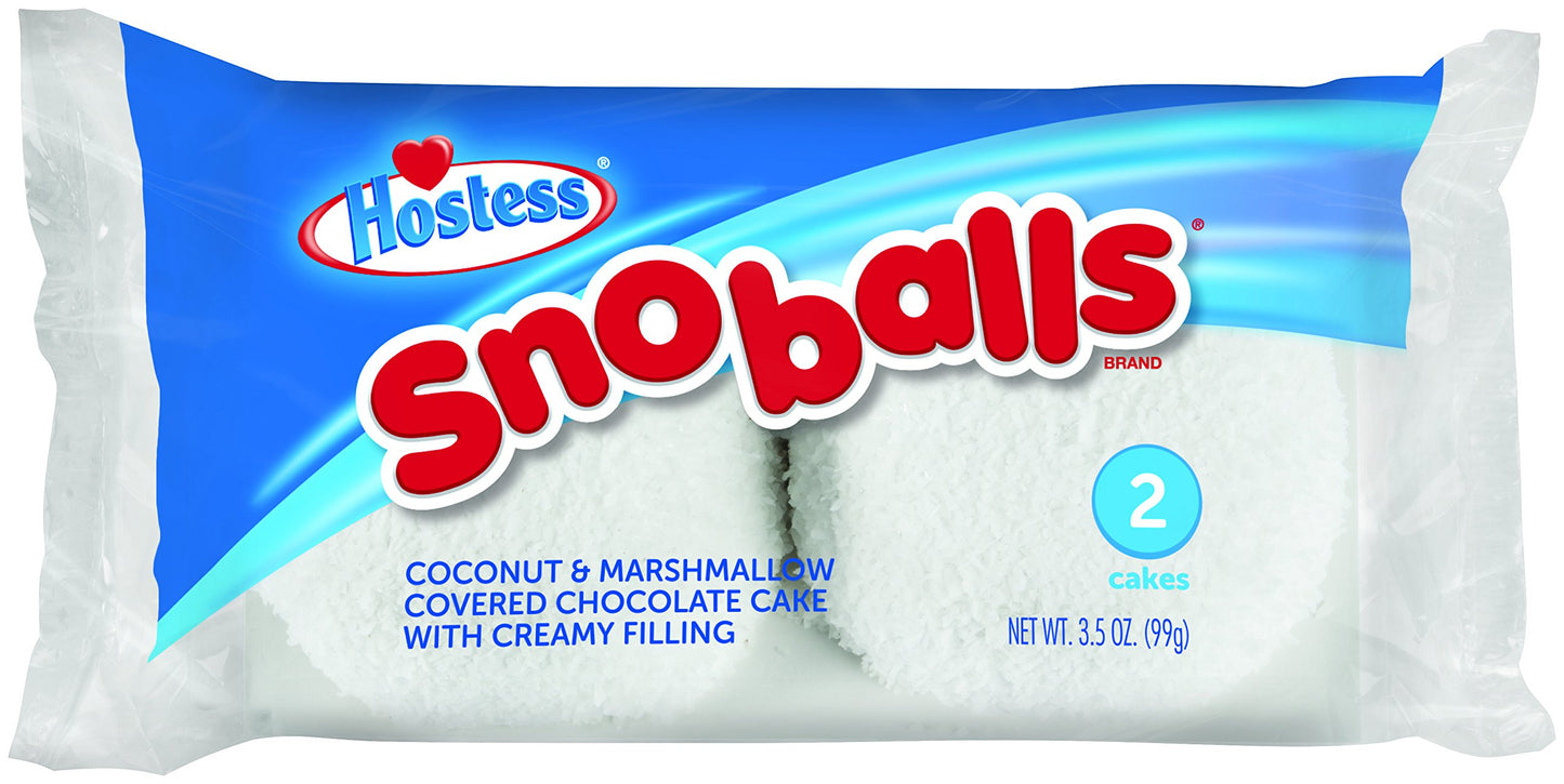Hostess SNOBALLS Single Serve, 2 count, 3.5 oz