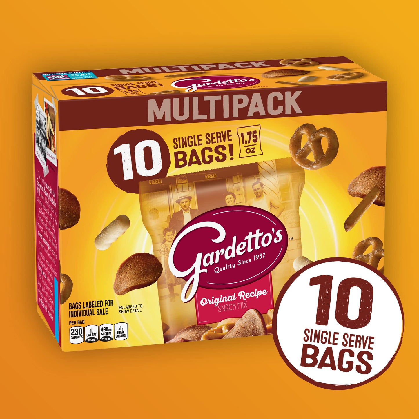 Gardetto'S Original Recipe Snack Mix Multipack 17.5 Oz (Pack Of 4)