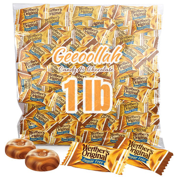 Werther'S Original Hard Sugar Free Caramel Chocolate Candy, 1Lb Bulk Bags