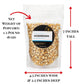 Dell Cove Spices Mushroom Popcorn Kernels - Gourmet Stovetop Popping - 8 Ounce - Tan
