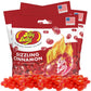 Needzo Sizzling Cinnamon Jelly Beans, Hot & Spicy Chewy Candy, 3.5 Ounces, Pack of 3, Red