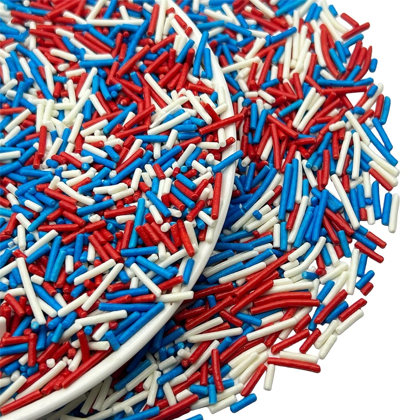Se Si&Moos Red White Blue Jimmies Sprinkles Patriotic Sprinkles For Cake Decorating Fourth Of July Cupcake Decorations Edible Cr