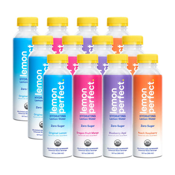 Lemon Perfect, Hydrating Organic Lemon Water, Zero Sugar, Flavored Water, Squeezed from Real Fruit, Plastic Neutral, No Artifici