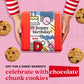 Davids Cookies Happy Birthday Chocolate Chunk Cookies Tin 2lbs - Handmade and Fresh Baked Gourmet Cookie Gift Basket - Delectable & Made with enhanced Ingredients - Ideal Birthday Food Gift For All