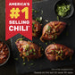 HORMEL Chili Plant-Based Chili With Beans (Pack of 12)  14 oz  22g Protein per Serving  Gluten-Free  Egg-Free  Dairy-Free  No Artificial Flavors Added- Great for Bowls  Dips  Hot Dogs and Appetitizers