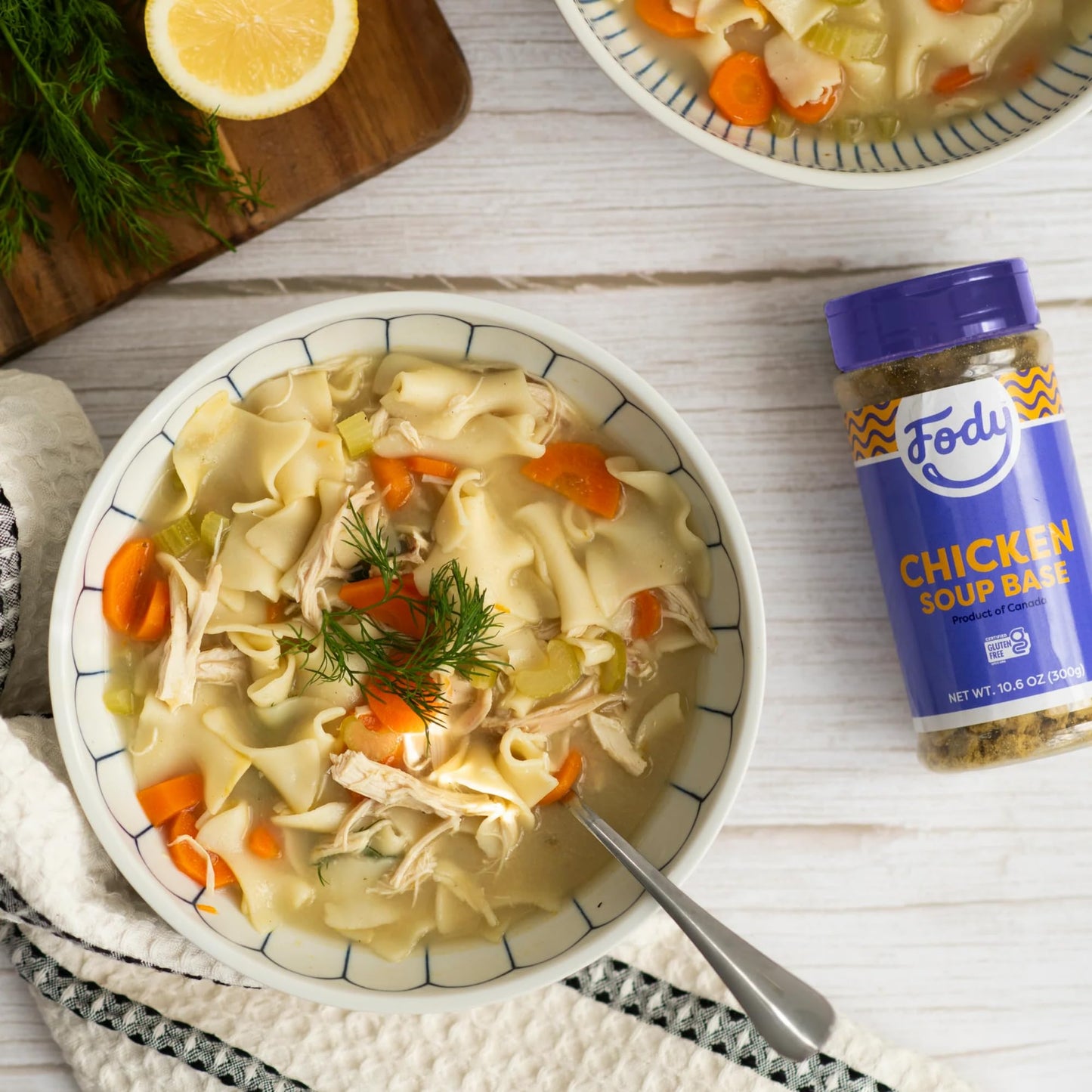 Fody Foods Chicken Soup Base & Seasoning, 10.6 Oz, Ready to Use, Garlic and Onion Free, Low FODMAP Certified, Gut & IBS Friendly