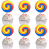 Autism Cupcake Toppers Happy Birthday Neurodiversity 18 Pcs Birthday Party Autism Spectrum Awareness Decoration  Colorful Asperger Themed Party World Autism Awareness Ribbon  Jigsaw Puzzle Decoration