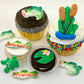 Mini Pond Assortment Fishing Topper- 9 pcs Lily Pad, Cattails, Frogs Edible Icing Cake Decoration Topper by BakersDozenToGo (Cho