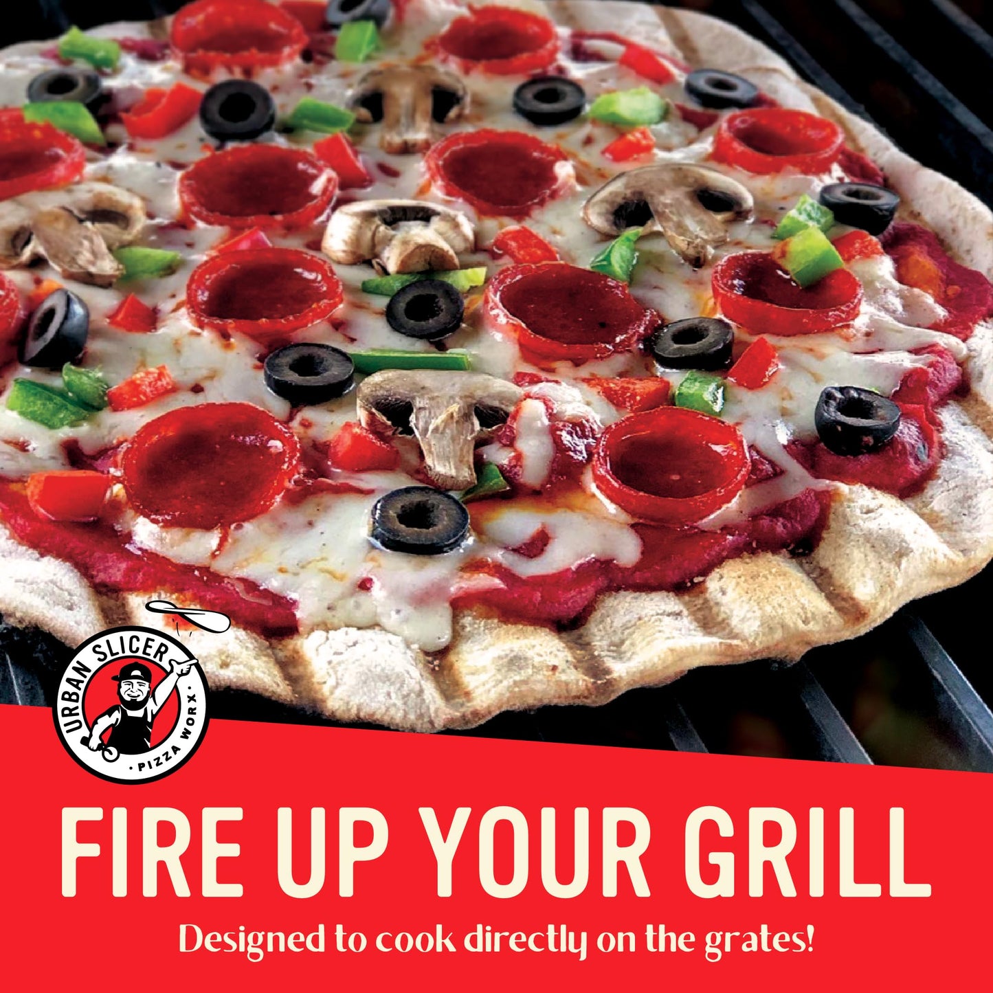 Urban Slicer Pizza Kit - Outdoor Grilling Style Crust & Pizza Sauce - 1 Bag