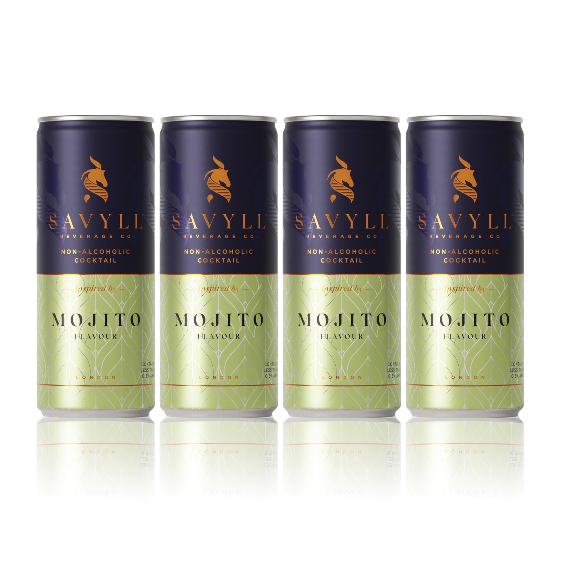 Savyll Non-Beverage-Style Minty Mojito Mocktail 4-Pack (8.45 Fl Oz Cans)