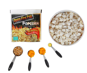 All in One Popcorn Packs - Wabash Valley Farms All Inclusive Popping Kits, Open Fire Pop, Popcorn Kernels for Outdoor Popping, P