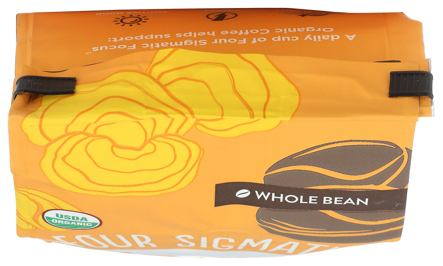 FOUR SIGMATIC Organic Lions Mane Whole Bean Coffee  10 OZ