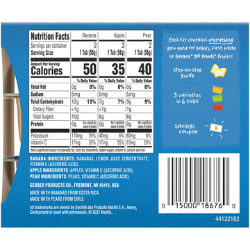Gerber Purees My 1St Fruits, 12 Oz (Pack Of 2)