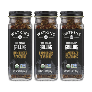 Watkins Organic Grilling Hamburger Seasoning, 3.6 oz (Pack of 3)