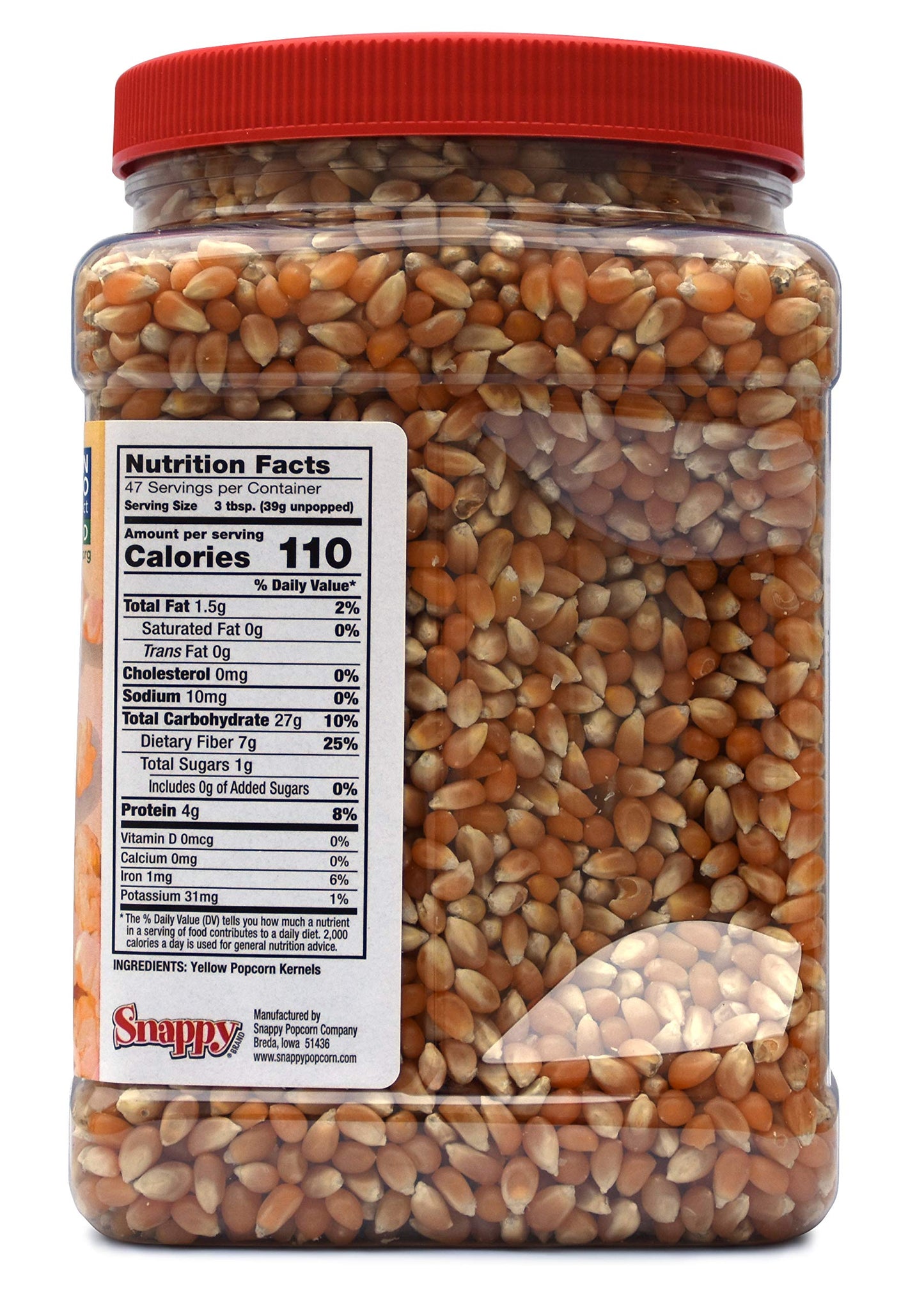 Snappy Yellow Popcorn Kernels, 4 Lbs