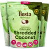 Unsweetened Coconut Flakes, 8 Oz (Pack of 3) - Raw Organic Dried Coconut Flakes, Gluten Free, Shredded Coconut Perfect for Vegan