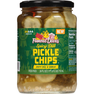 Famous Dave's - 1 pck, Spicy Dill Pickle Chips (24 oz.)
