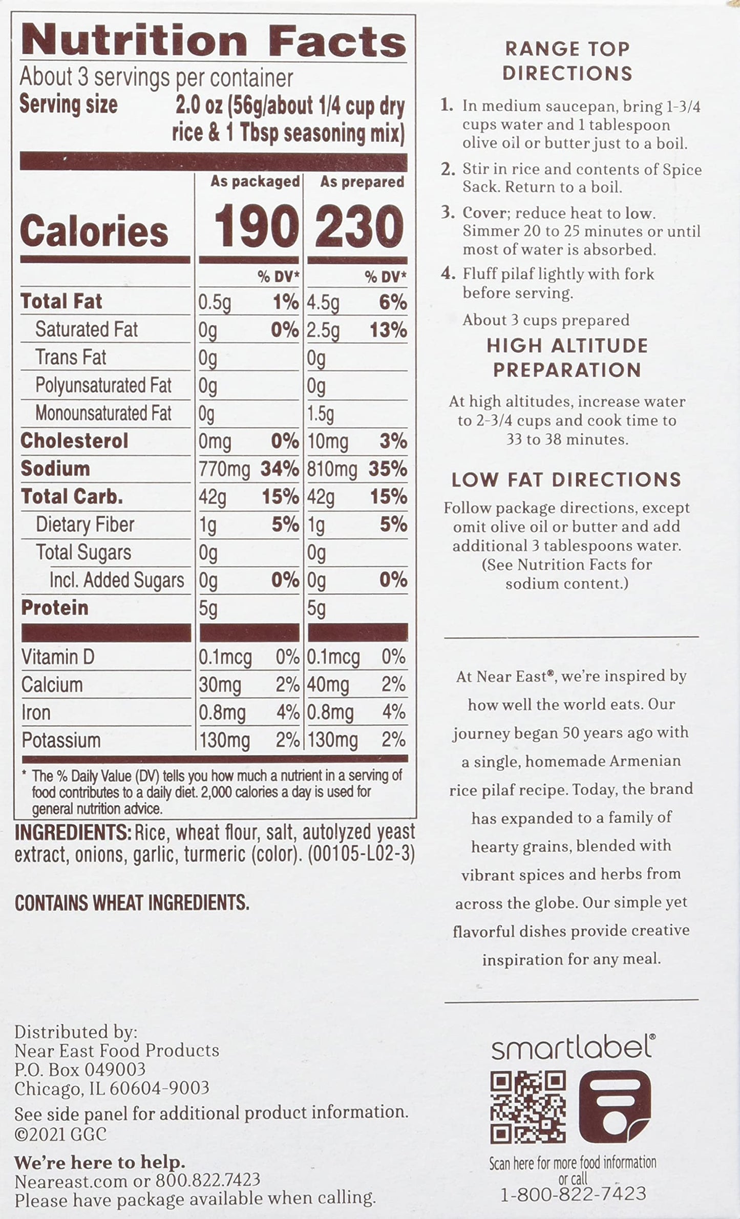 Near East Original Rice Pilaf Mix 3 Count, 6 Oz