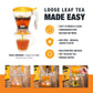 Tiesta Tea Ultimate Live Loose Kit - 8 Piece Set with Black, Green & Herbal Tea Samples, 16 oz Infuser, Brews Hot & Iced Tea