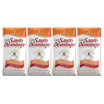 Caf   Santo Domingo Caracolillo, 16 Oz Bag, Ground Peaberry Coffee, Medium Roast - Product From The Dominican Republic (Pack Of