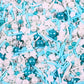 Blue Sprinkles For Cake Decorating, 3.52Oz Blue And White Pearl Sprinkles, Bluey Sprinkles For Cupcakes Baking Ice Cream Cookie,