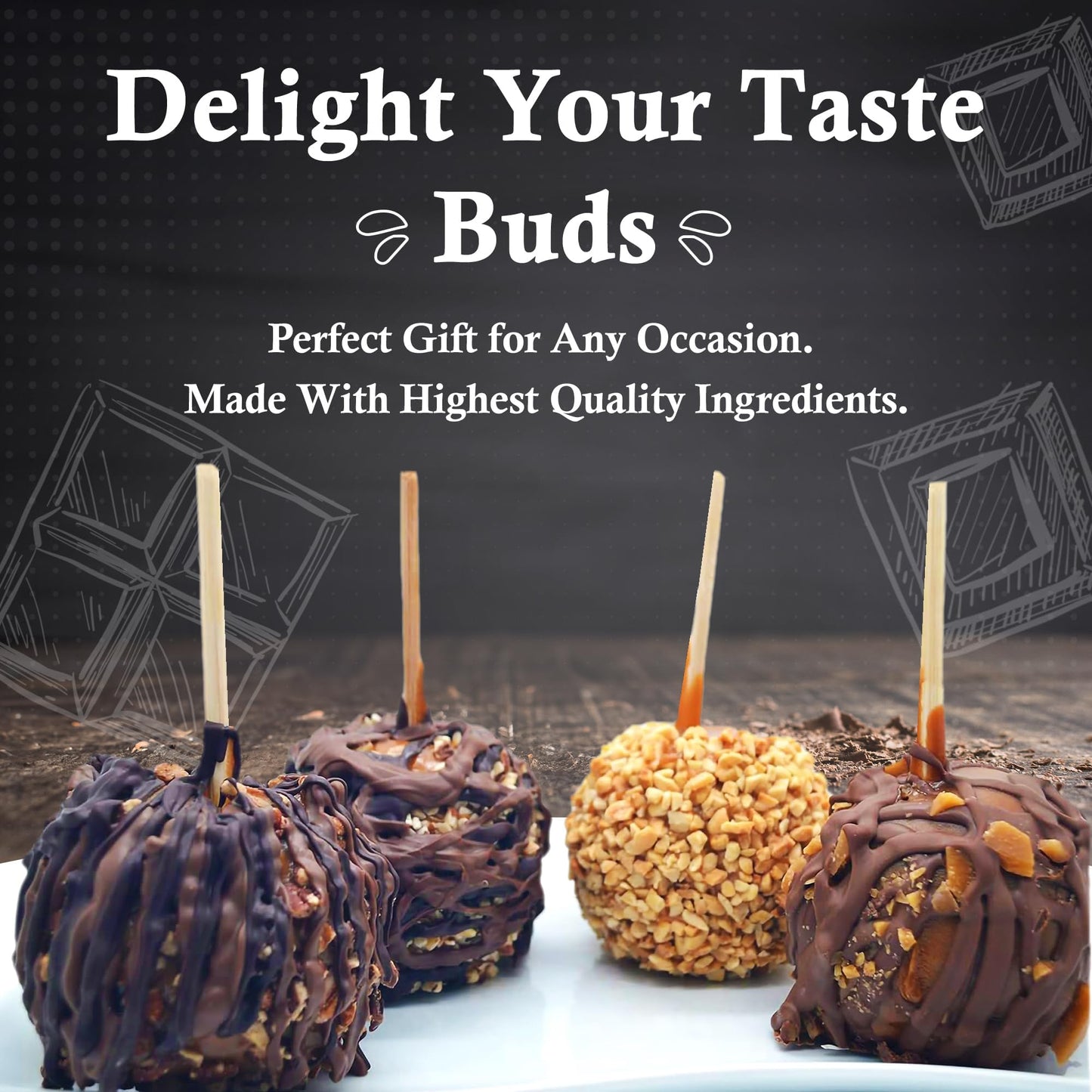 Us Sweets Candy Apple 3 Pack - Granny Smith Apples Dipped In Sweet Red Cinnamon Candy | Candied Apples | Delicious Gift | Handmade In Small Batches | Guaranteed To Arrive Fresh