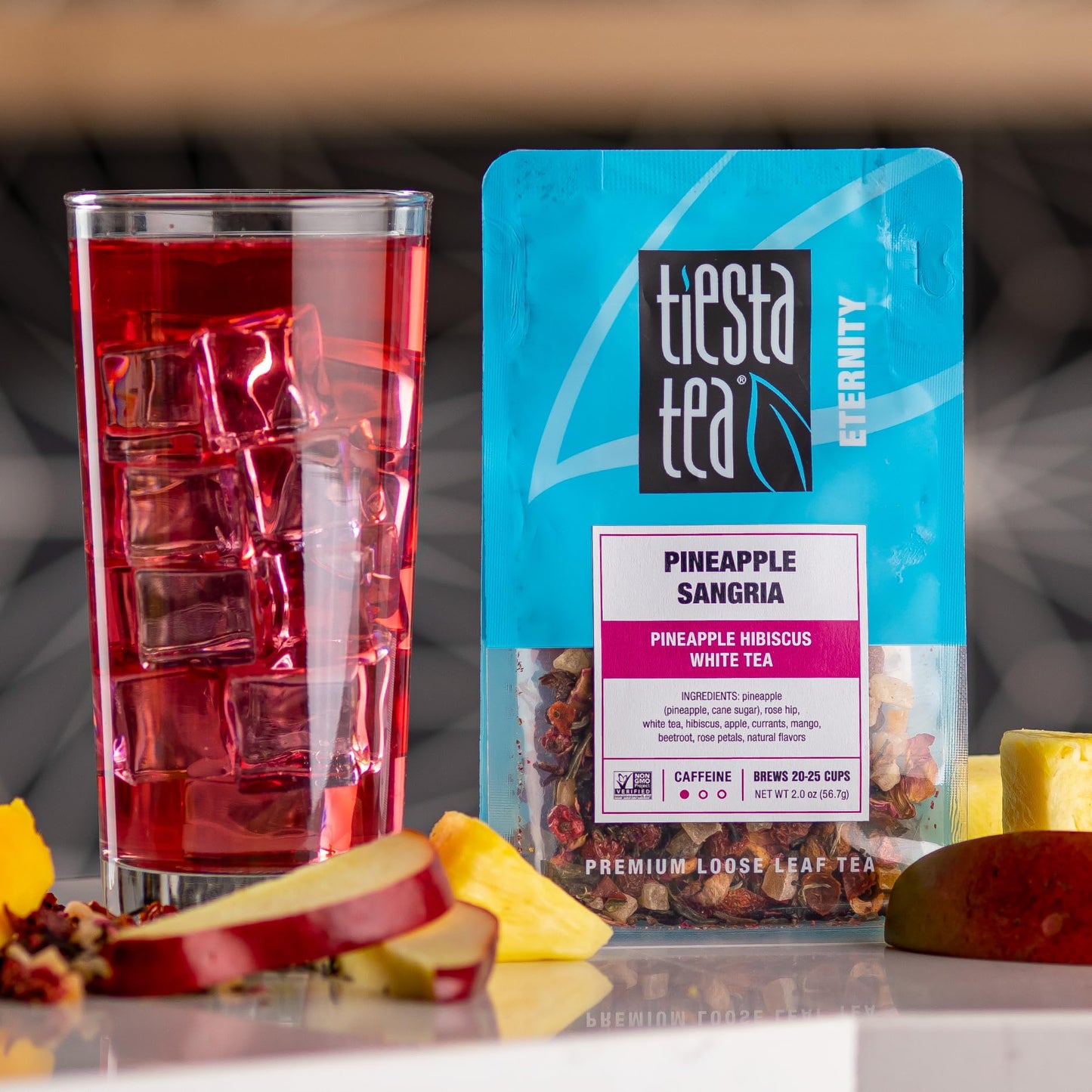 Tiesta Tea Summer Mocktail Kit - Loose Leaf Tea Set, 3 Pouches, Caffeinated, Brews 25 Cups, Model 87071