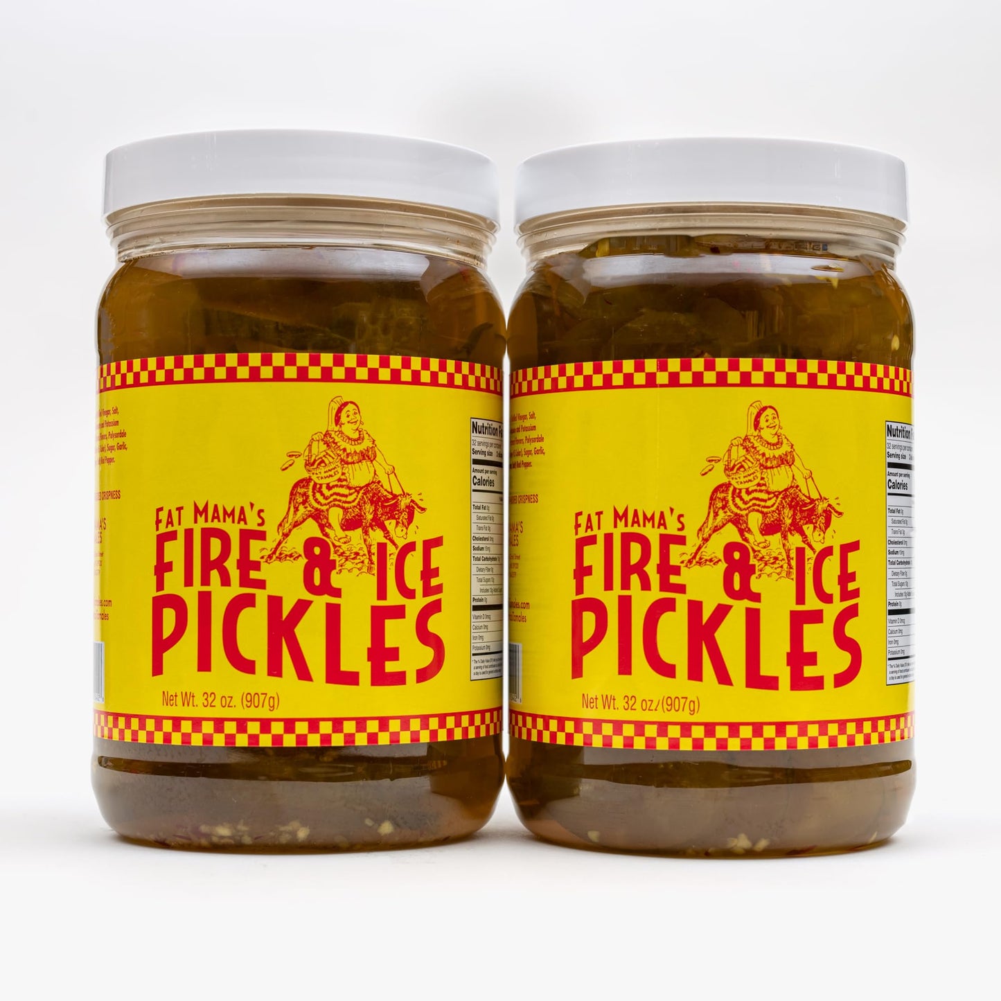 Fat Mama's Fire & Ice Pickles, 2 Pack - 32 oz