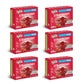 Simply Delish Plant Based Natural Strawberry Jel Dessert - 6 Pack - Zero Sugar, 0g Net Carbs, Gluten Free, Vegan, Diabetic & All