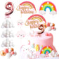 Laventy Pink On Cloud 9 Cake Decoration On Cloud 9 Birthday Cake Topper 9 Birthday Cake Decoration On Cloud 9 Party Supplies Clo