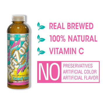 Arizona Lemon Tea, 20 Fl Oz (Pack Of 12)