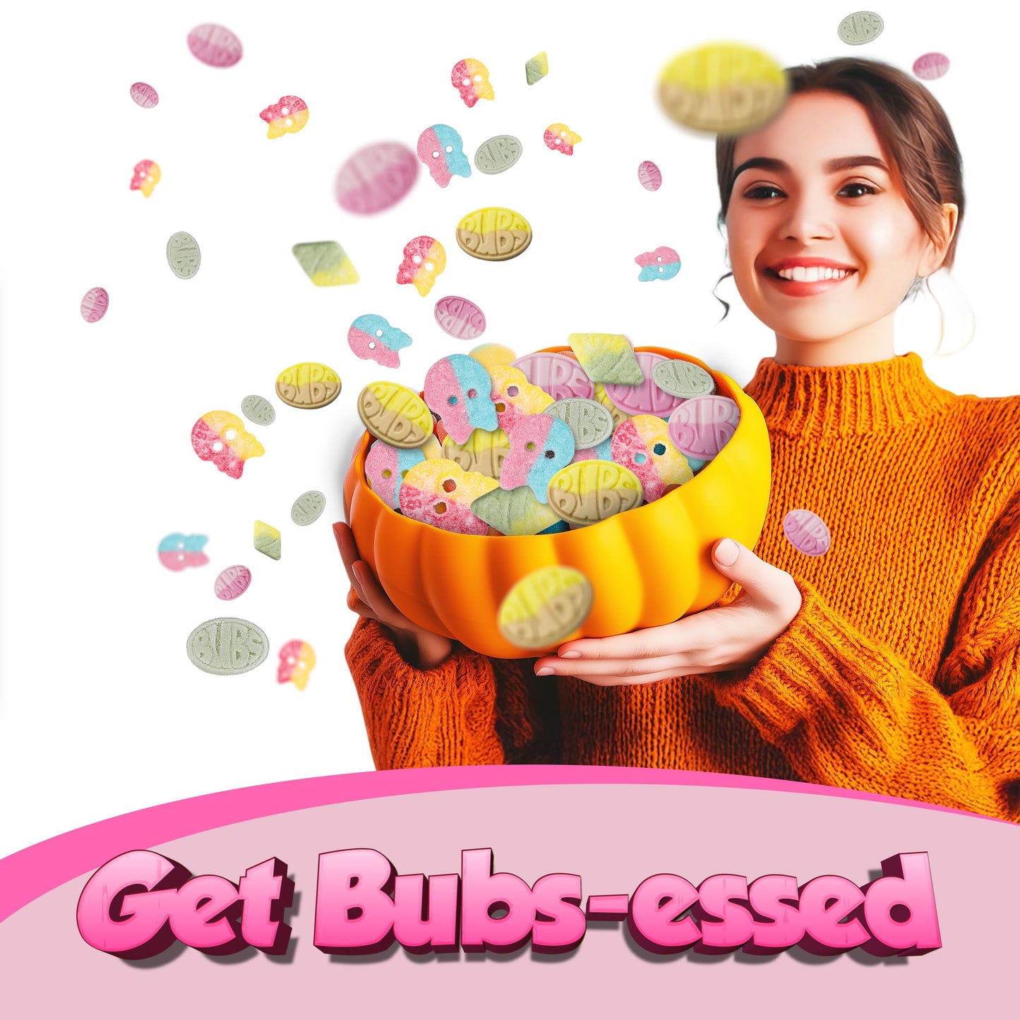 Bubs Swedish Candy Mix - Authentic Sweet and Sour Swedish Gummies - 1 Pound of Godis From Sweden - Big Ovals, Dizzy Skulls, Tutt