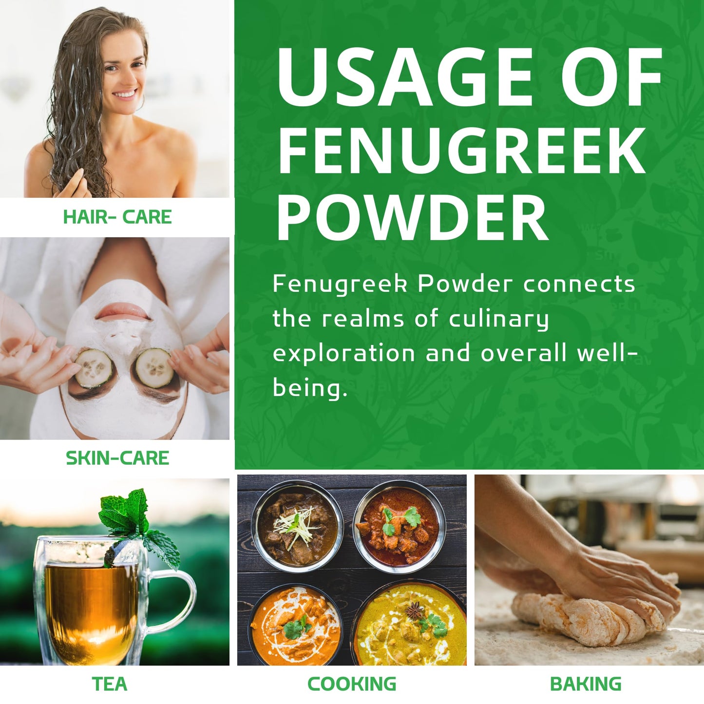 Jiva Organic Fenugreek Powder 1.5 Lb Bulk Bag - Non-Gmo (Methi Powder, Fenogreco En Polvo) - Resealable Kraft Bag