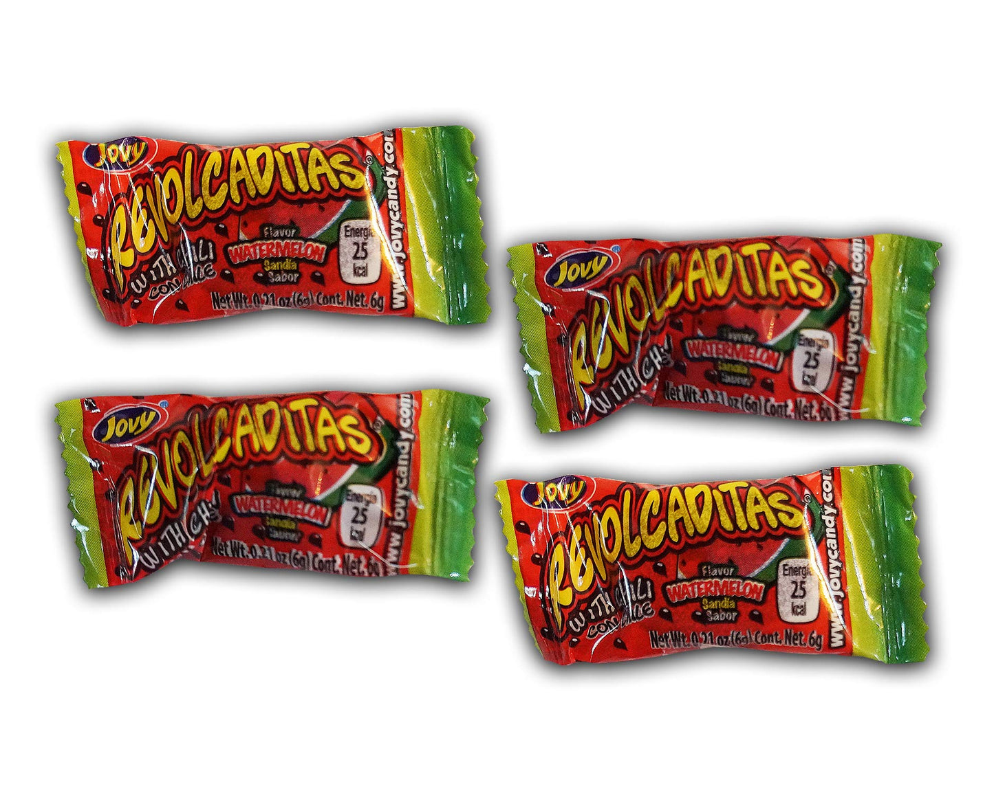 Jovy Revolcaditas With Chili Watermelon | 6Oz Bag | Spicy Candy