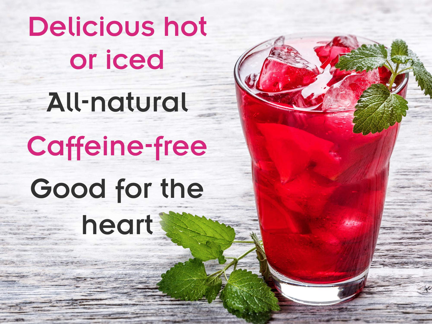 Fusion Teas Strawberry Fields Hibiscus Herbal Fruit Tea - Caffeine Free Loose Leaf - 5 Oz Pouch