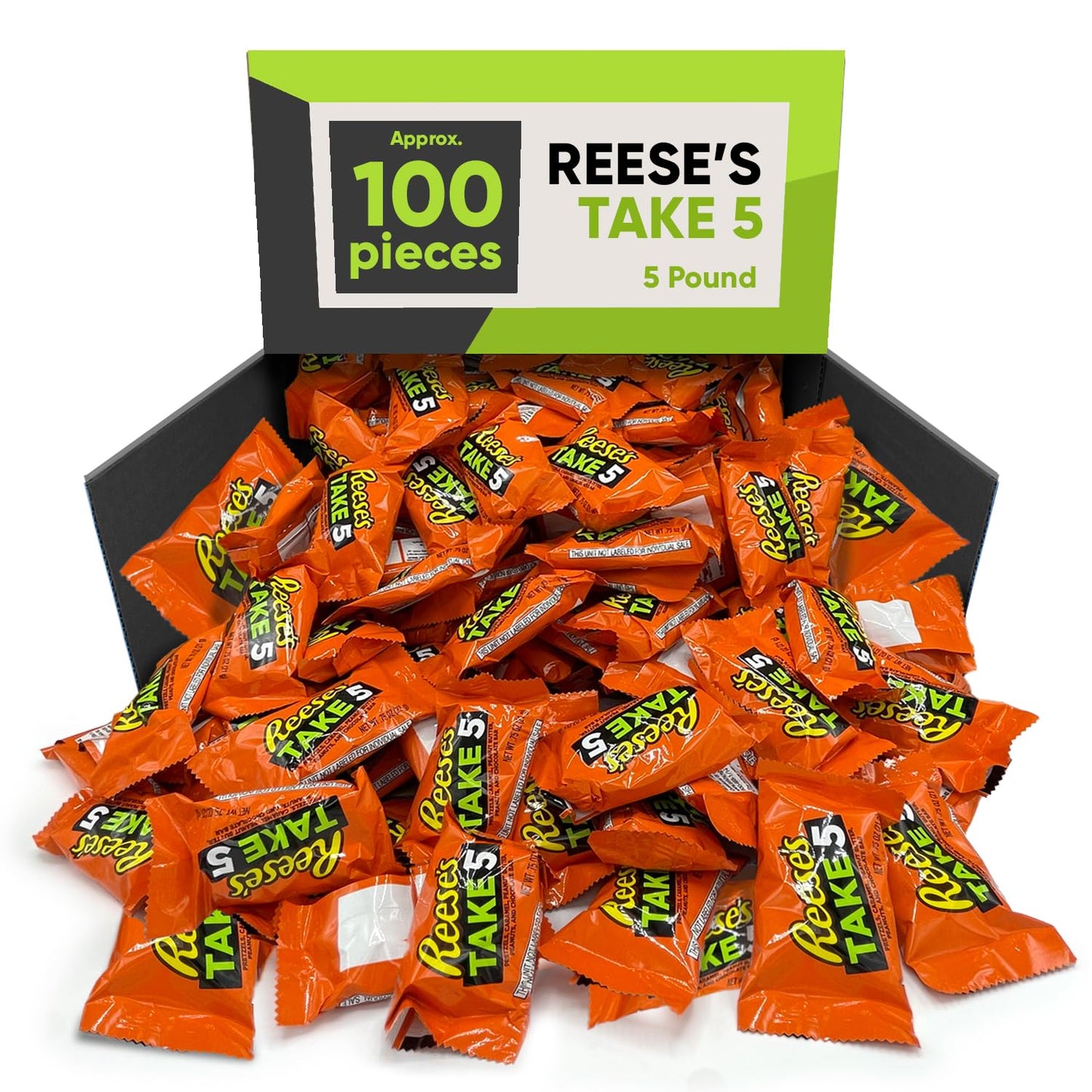 ReesesTake 5 Candy Bar Snack Size - 5 Pounds Approx 100 Pieces Of Take 5