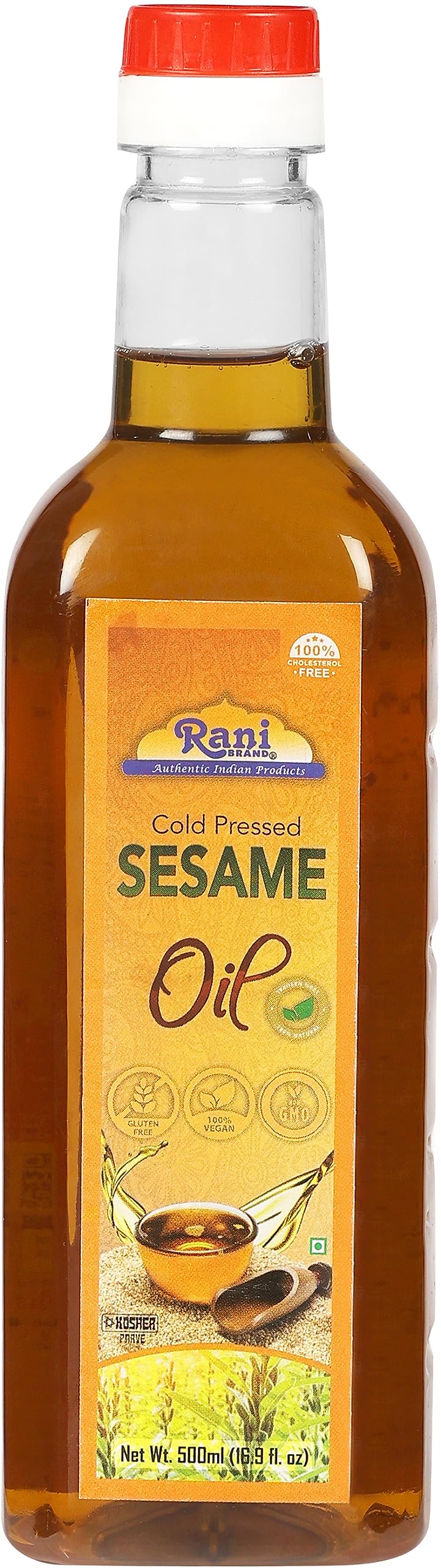 Rani Sesame Oil 16.9 Ounce (500Ml) Cold Pressed | 100% Natural | Non-Gmo | Kosher | Vegan | Gluten Free