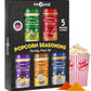 Popcorn Seasoning Popcorn Flavoring Variety Pack Gifts Set Of 5 Popcorn Salt 2.5 Oz Shakers, Non-Gmo Toppings, Movie Night Suppl
